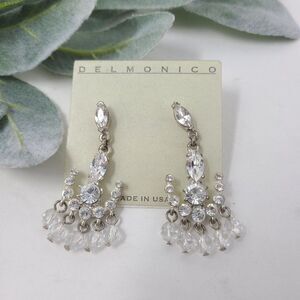 BLAIR DELMONICO Vintage Rhinestone Chandelier Earrings NWT